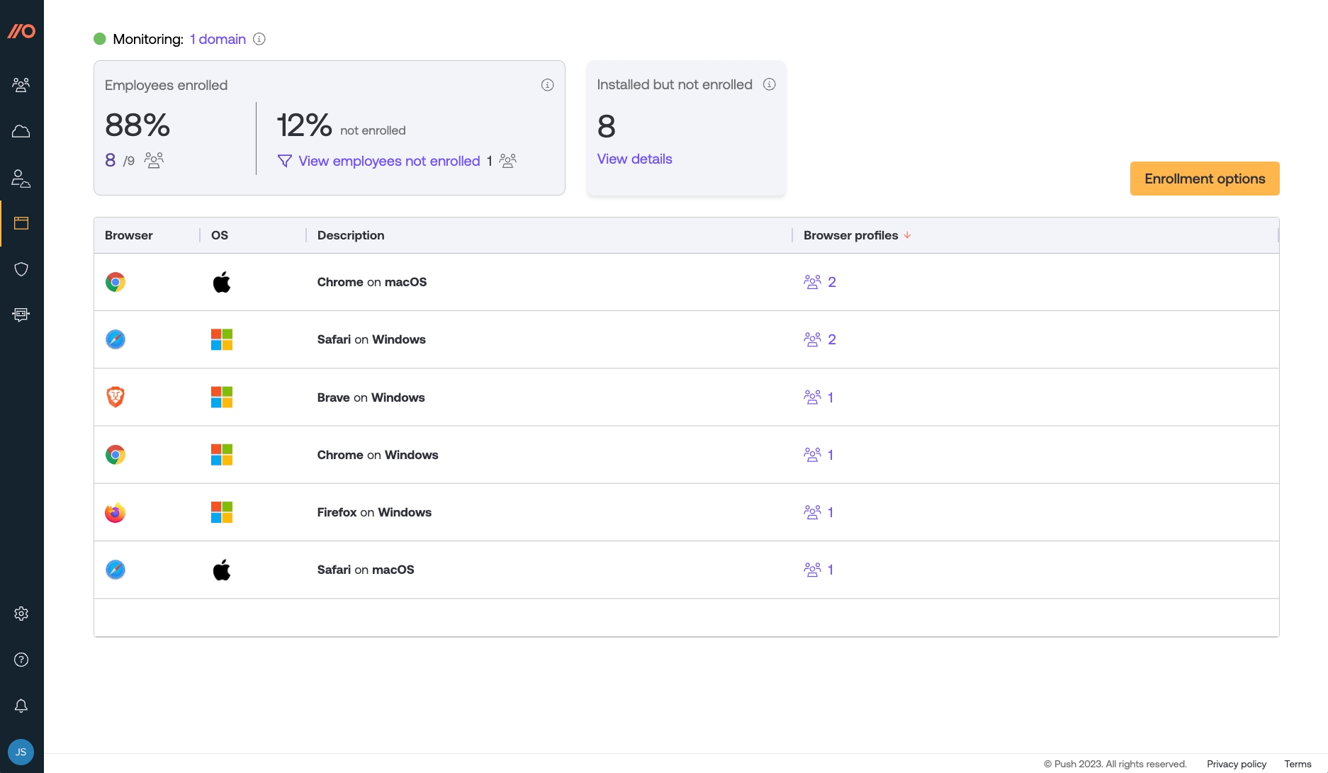 Extension rollout progress - docs - Install the extension