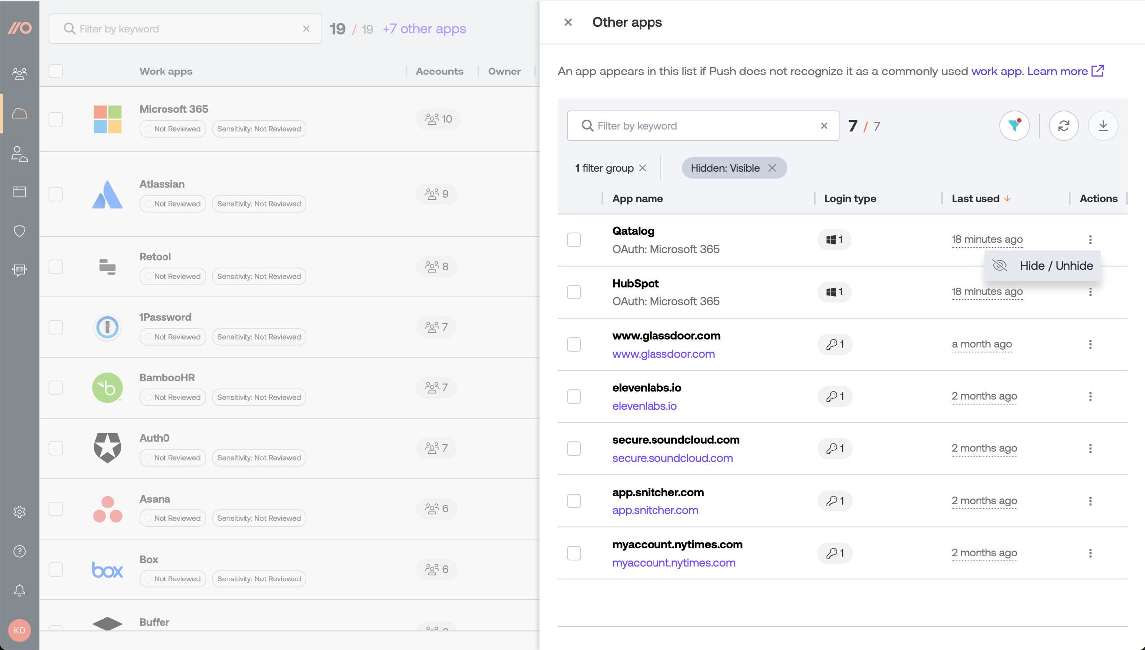Hide 'other' app - KB 10100