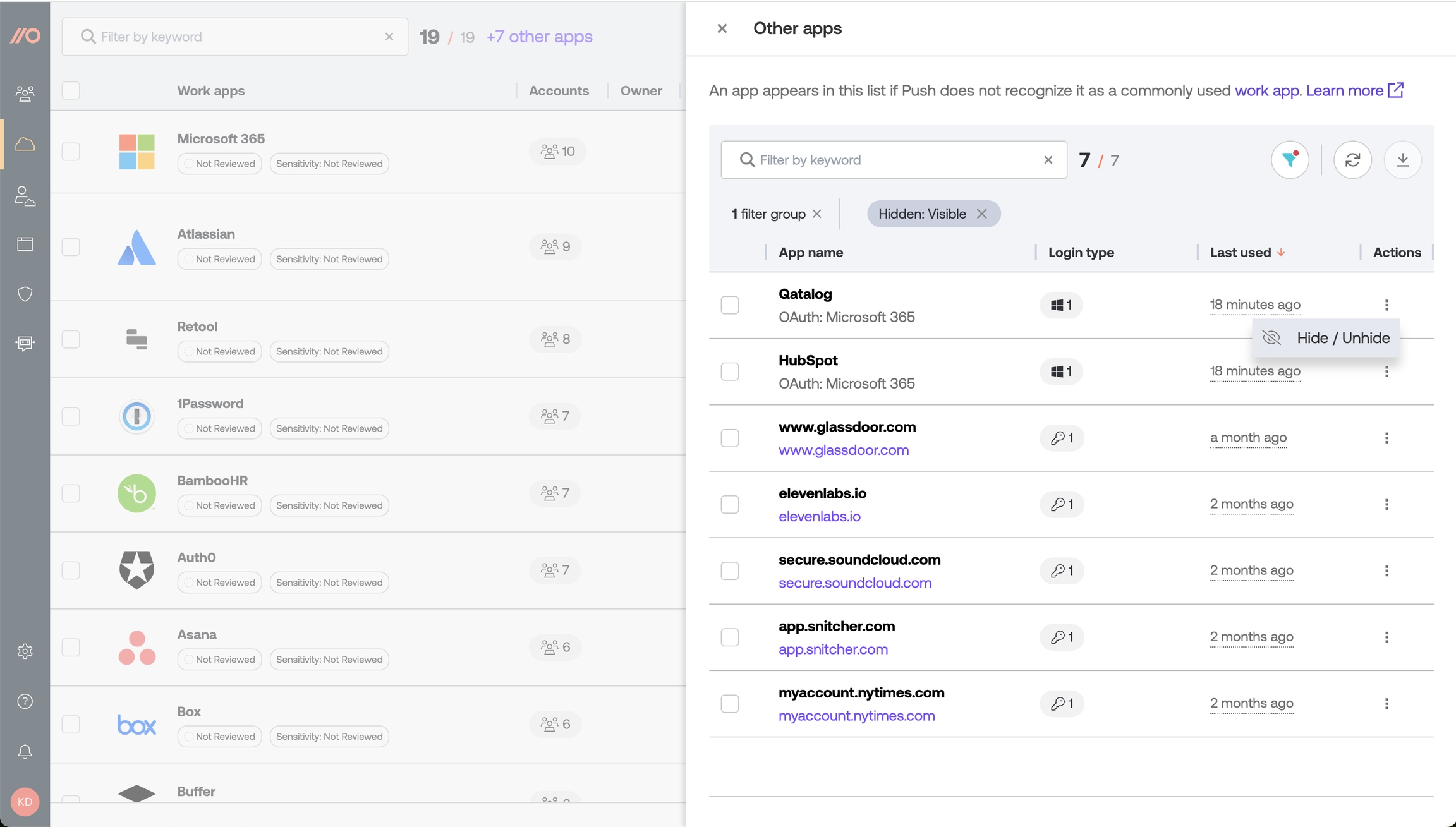 Hide 'other' app - KB 10100